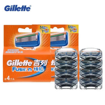 Ægte Gillette Fusion Intimbarbering Barberblade til Mænd ansigtspleje Mærker Shaver Vinger 8stk/pack