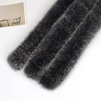 Ægte ræv pels tørklæde Ægte 70cm vinteren pels krave til mænd beklædning til kvinder hot salg hals slid