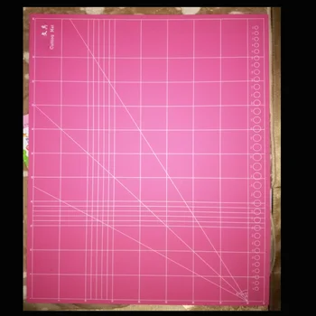 Øko-Venligt A3 Pink skæreunderlag Rektangel Self Healing Farverige TPE skæreunderlag DIY Mat
