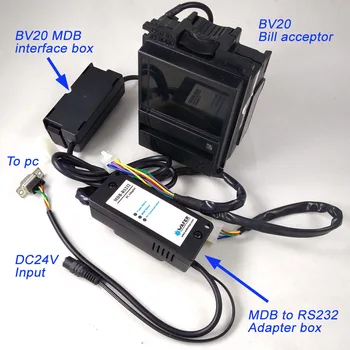 Økonomisk MDB-R232 Med BV20 bill acceptor for MDB development kits / BV20 Bill Validator plus MDB til PC adapter